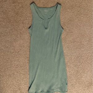 American Eagle Outfitters Olive Ribbed Top